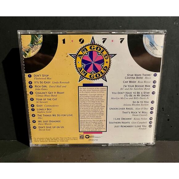 AM Gold 1977 Time Life CD - Classic Hits - Various Artist Oldies Compilation - Picture 2 of 7